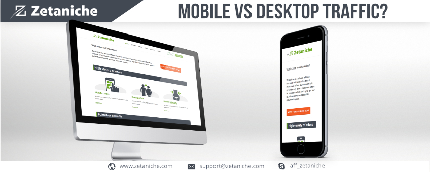 Mobile vs. Desktop traffic